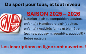 Saison 2025-2026 Les inscriptions en ligne sont ouvertes !