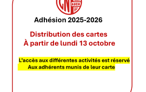 Distribution des cartes d’adhésion à partir de lundi 13 octobre