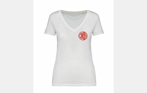 T-shirt coton biologique col V femme NS334