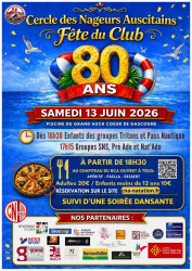 🎉 SAMEDI 13 JUIN 2026 SOIREE REPAS DES 80  ANS DU CNA 🥳