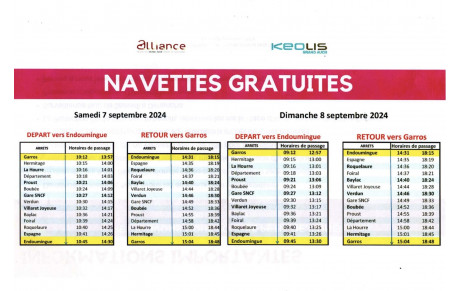 🚌 Accès Foire aux sports par navettes gratuites