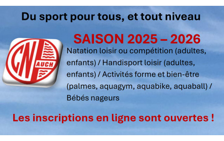 Saison 2025-2026 Les inscriptions en ligne sont ouvertes !
